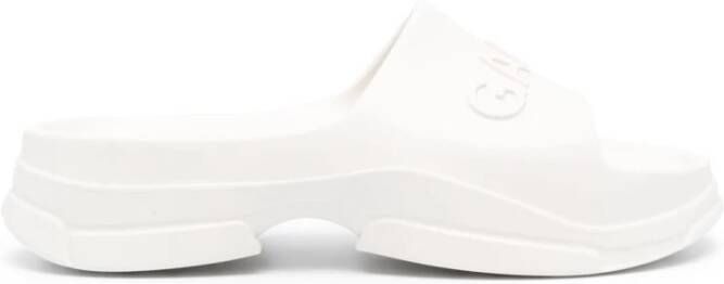 Ganni Witte Casual Mules Pool Slide White Dames