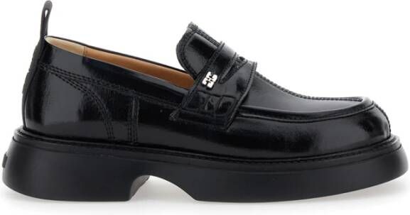 Ganni Zwarte Everyday Loafer Schoenen Black Dames