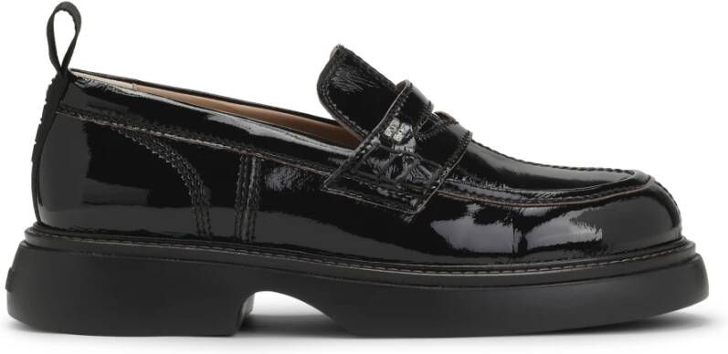 Ganni Zwarte Everyday Loafer Schoenen Black Dames