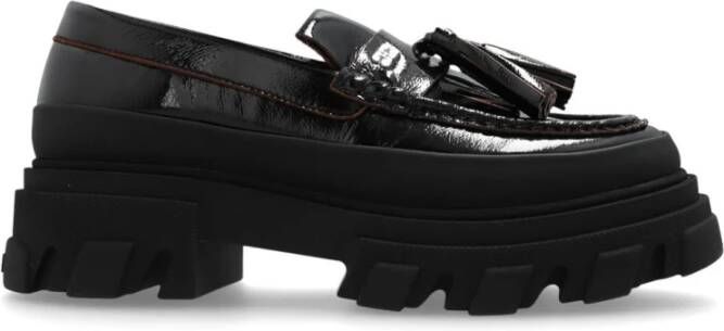 Ganni Zwarte Mocassins voor Vrouwen Black Dames