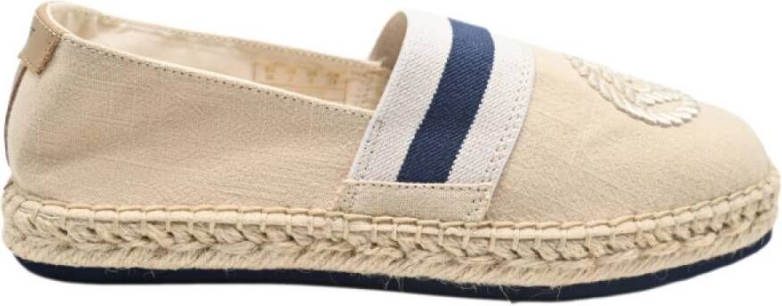 Gant Gewassen Linnen Espadrilles in Woestijn Beige Multicolor Dames