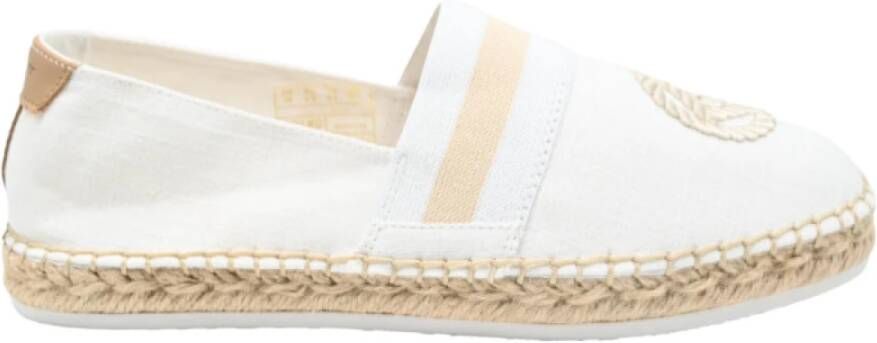 Gant Gewassen Linnen Sneakers Off White Multicolor Dames