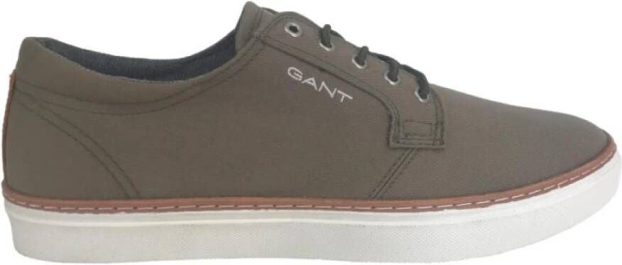 Gant Lage Veterschoen Calamata Groene Sneakers Gray Heren