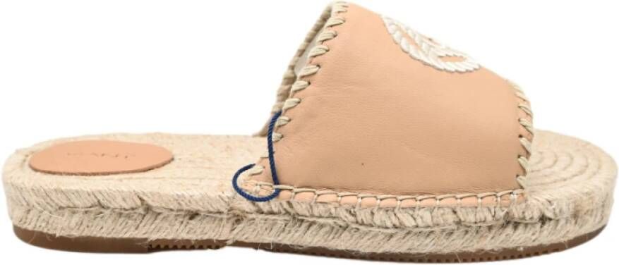 Gant Leren Sandalen Natuurlijke Stijl Beige Heren