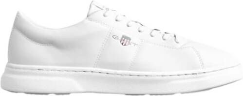 Gant Leren Sneakers met Diamond G Logo White Heren