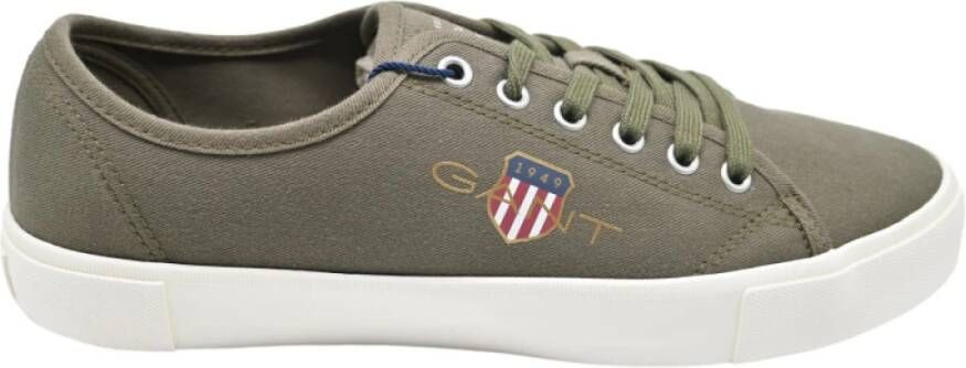 Gant Sneakers in Ivy Green Cotton Twill Green Heren