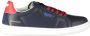 GAS Blauwe Polyester Sneaker met Contrastdetails Blue Heren - Thumbnail 1