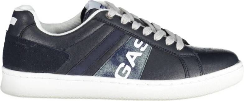 GAS Blauwe Sportieve Veterschoenen met Contrastdetails Blue Heren