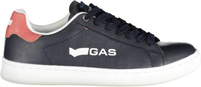 GAS Blauwe Sportschoenen met Contrastdetails Blue Heren