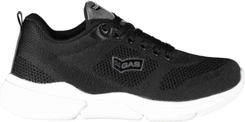 GAS Sportieve Vetersneakers Zwart Black Dames