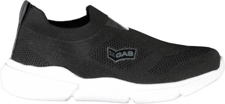 GAS Sportieve Slip-On Sneakers met Elastiek Black Heren