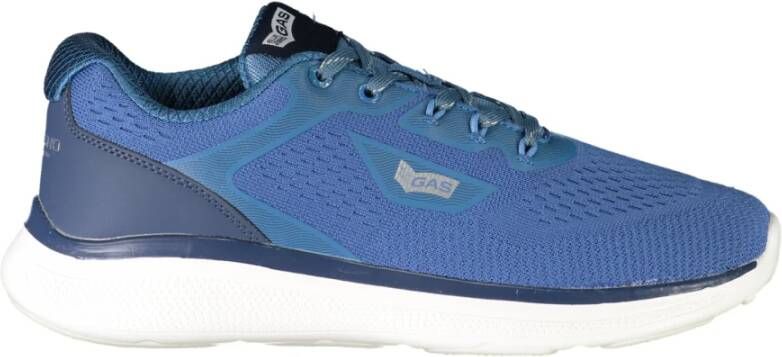 GAS Sportieve Blauwe Veterschoenen met Contrastdetails Blue Heren