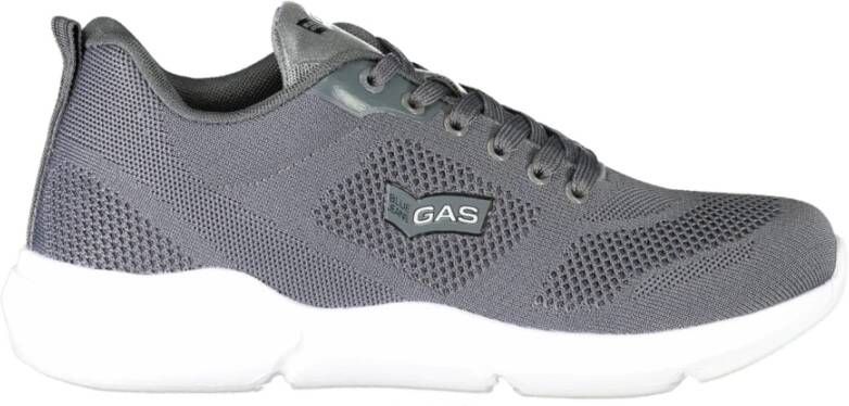 GAS Sportieve Grijze Veterschoenen met Contrastdetails Gray Heren