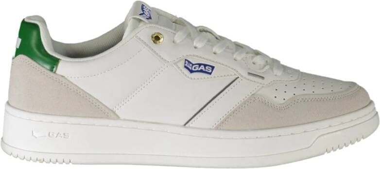 GAS Sportieve Vetersneakers met Contrastdetails White Heren