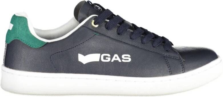 GAS Sportieve Blauwe Veterschoenen met Contrastdetails Blue Heren