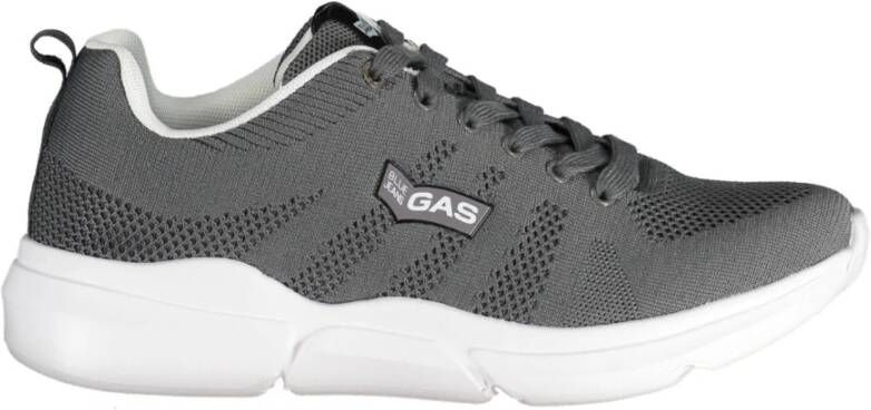 GAS Sportieve Grijze Veterschoenen met Contrastdetails Gray Heren