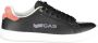 GAS Sportieve Zwarte Vetersneakers met Logo Black Heren - Thumbnail 1