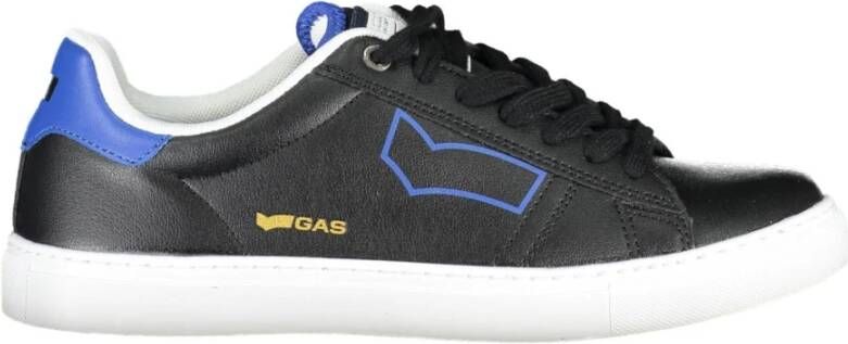 GAS Sportieve Herenschoenen Zwart Vetersluiting Black Heren