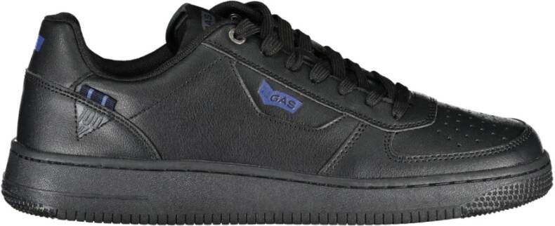 GAS Sportieve Veterschoenen Zwart Contrast Logo Black Heren