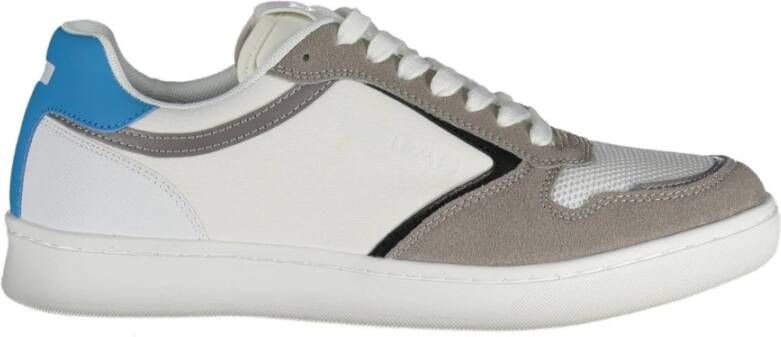 GAS Sportieve Vetersneakers Wit Contrast Logo Multicolor Heren