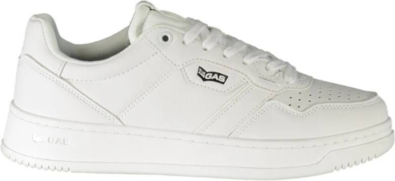 GAS Sportieve Vetersneakers Wit Contrastdetails White Dames