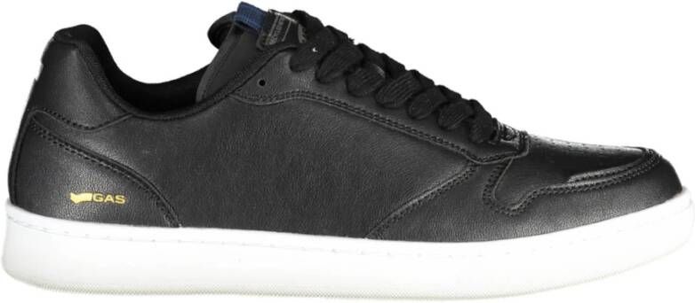 GAS Sportieve Vetersneakers Zwart Black Heren