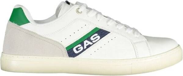 GAS Sportieve witte sneakers met contrastdetails White Heren