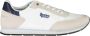 GAS Sportieve witte vetersneakers met contrastdetails White Heren - Thumbnail 1