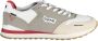 GAS Sportieve witte vetersneakers met contrastdetails White Heren - Thumbnail 1