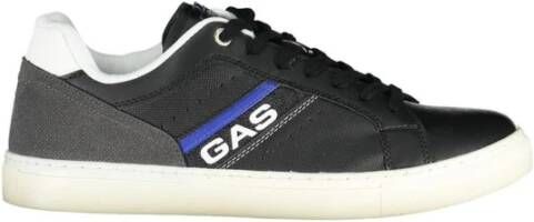 GAS Zwarte Sneakers met Contrastdetails Black Heren