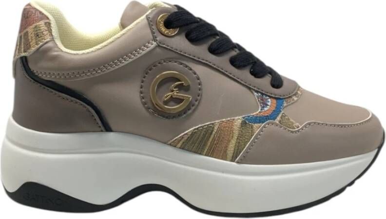 Gattinoni Lage Sneakers Beige Dames