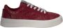 Gcds Bordeaux Monogram Sneaker met Logo Red Dames - Thumbnail 1