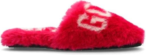 Roze slippers best sale met bont