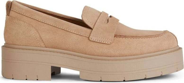 Geox Beige Loafers voor vrouwen Beige Dames