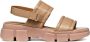 Geox Beige Platte Sandalen Lisbona Skin Beige Dames - Thumbnail 1