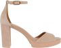 Geox Beige Platte Sandalen voor Vrouwen Beige Dames - Thumbnail 1