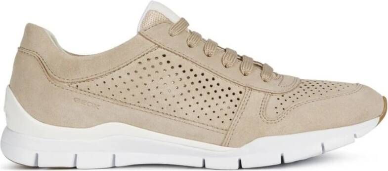 Geox Beige Sneakers voor Vrouwen Beige Dames