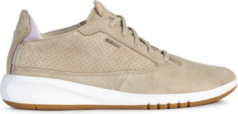 Geox Beige Veterschoenen voor Vrouwen Beige Dames