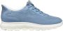 Geox Blauwe Casual Textiel Sneakers Vrouwen Blue Dames - Thumbnail 1