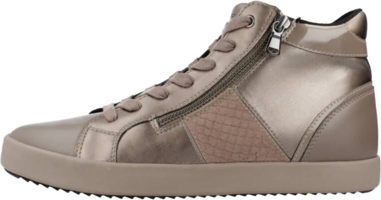 Geox Bloemen Sneakers voor Vrouwen Brown Dames