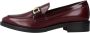 GEOX D 842u A Mocassins gekleed Dames Bordeaux 8351 -Burgundy Black Vit.Asp - Thumbnail 2