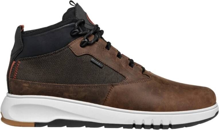 Geox Bruine Casual Herenlaarzen Brown Heren