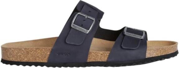 Geox Comfortabele Instap Sandalen voor Vrouwen Blue Heren