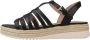 Geox Comfortabele platte sandalen voor vrouwen Black Dames - Thumbnail 2