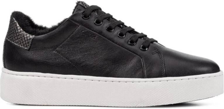 Geox Donkergrijze Sneakers voor Vrouwen Black Dames