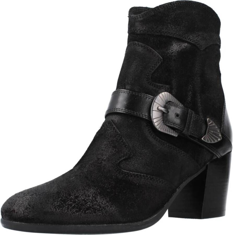 Geox Elegant Heeled Boots Black Dames