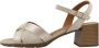 Geox Elegante High Heel Sandalen voor Vrouwen Beige Dames - Thumbnail 2