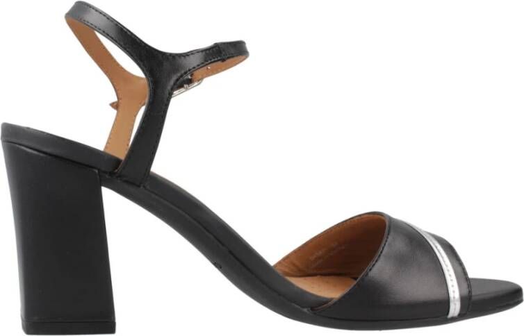 Geox Elegante Sandalen met Bandjes Black Dames