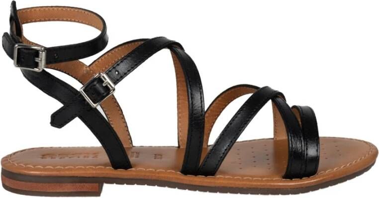 Geox Elegante Sandalen met Ronde Neus Black Dames