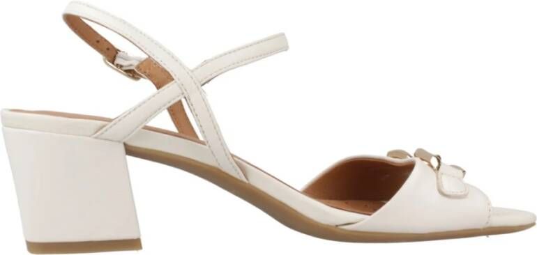 Geox Elegante Sandalen voor Vrouwen White Dames